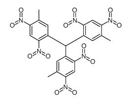 1-[bis(5-methyl-2,4-dinitrophenyl)methyl]-5-methyl-2,4-dinitrobenzene结构式