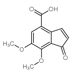 6,7-dimethoxy-1-oxo-2,3-dihydroindene-4-carboxylic acid Structure