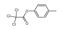 p-methylphenyl trichloroacetate Structure