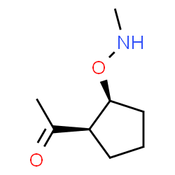 Ethanone, 1-[2-[(methylamino)oxy]cyclopentyl]-, cis- (9CI) structure