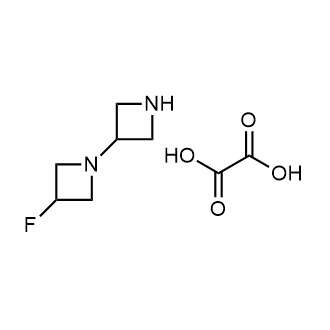 1-(氮杂环丁烷-3-基)-3-氟-氮杂环丁烷的草酸结构式