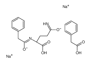 disodium,(2S)-5-amino-5-oxo-2-[(2-phenylacetyl)amino]pentanoate,2-phenylacetate结构式