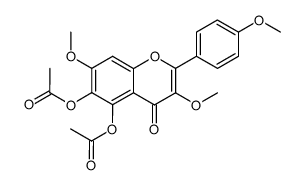 5,6-dihydroxy-3,4',7-trimethoxyflavone diacetate结构式
