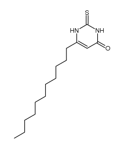 2-thioxo-6-undecyl-2,3-dihydropyrimidin-4(1H)-one结构式