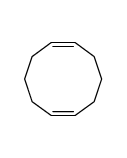 (1E,6E)-cyclodeca-1,6-diene结构式