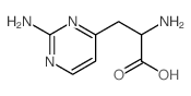 4-Pyrimidinepropanoicacid, a,2-diamino- (9CI) Structure