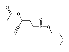 [3-[butoxy(methyl)phosphoryl]-1-cyanopropyl] acetate结构式