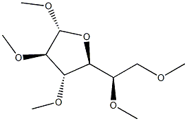 Methyl 2-O,3-O,5-O,6-O-tetramethyl-β-D-galactofuranoside结构式