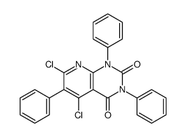 5,7-dichloro-1,3,6-triphenylpyrido[2,3-d]pyrimidine-2,4-dione结构式