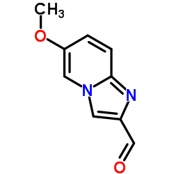 6-Methoxyimidazo[1,2-a]pyridine-2-carbaldehyde结构式