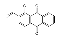 2-acetyl-1-chloroanthracene-9,10-dione结构式