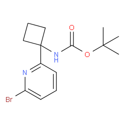 tert-Butyl (1-(6-bromopyridin-2-yl)cyclobutyl)carbamate picture