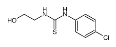 1-(4-chloro-phenyl)-3-(2-hydroxy-ethyl)-thiourea结构式