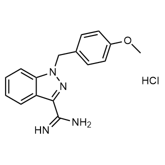 1-(4-Methoxybenzyl)-1H-indazole-3-carboximidamide hydrochloride Structure