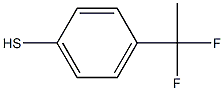 4-(1,1-difluoroethyl)- Benzenethiol Structure