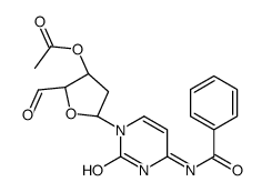 [(2S,3S,5R)-5-(4-benzamido-2-oxopyrimidin-1-yl)-2-formyloxolan-3-yl] acetate Structure