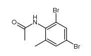 acetic acid-(2,4-dibromo-6-methyl-anilide) Structure