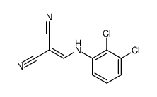 2,3-Dichlor-anilinomethylen-malonsaeuredinitril结构式