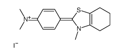 N,N-dimethyl-4-(3-methyl-4,5,6,7-tetrahydro-1,3-benzothiazol-3-ium-2-yl)aniline,iodide结构式