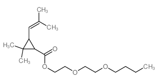 Cyclopropanecarboxylicacid, 2,2-dimethyl-3-(2-methyl-1-propen-1-yl)-, 2-(2-butoxyethoxy)ethyl ester picture