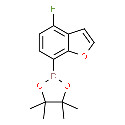 4-Fluorobenzofuran-7-boronic acid pinacol ester structure