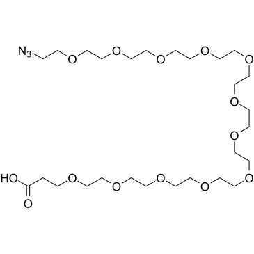 Azido-PEG12-acid structure