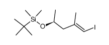 (S,E)-tert-butyl((5-iodo-4-methylpent-4-en-2-yl)oxy)dimethylsilane结构式