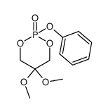 5,5-dimethoxy-2-phenoxy-1,3,2-dioxaphosphorinane 2-oxide结构式