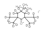 4-(trimethylammonium)-2,2,6,6-tetramethylpiperidine-d17-1-oxyl iodide Structure