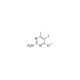 5-Iodo-4-methoxy-6-methylpyrimidin-2-amine Structure