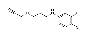 1-(3,4-dichloro-anilino)-3-prop-2-ynyloxy-propan-2-ol Structure