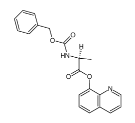 quinolin-8-yl ester of N-benzyloxycarbonyl-L-alanine结构式