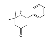 2,2-dimethyl-6-phenylpiperidin-4-one结构式