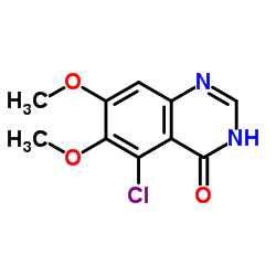 5-Chloro-6,7-dimethoxy-4(1H)-quinazolinone结构式