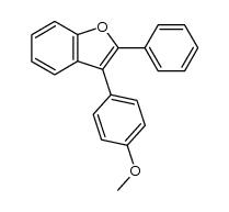 2-phenyl-3-(p-methoxyphenyl)benzofuran结构式