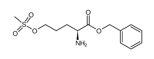 benzyl (S)-2-amino-5-((methylsulfonyl)oxy)pentanoate结构式