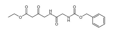 ethyl 4-[N-(benzyloxycarbonyl)glycyl]amino-3-oxobutanoate Structure