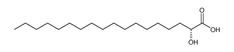 (2R)-2-hydroxyoctadecanoic acid Structure