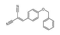 2-[(4-phenylmethoxyphenyl)methylidene]propanedinitrile结构式