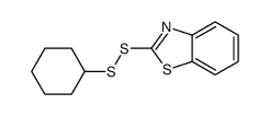 2-(cyclohexyldisulfanyl)-1,3-benzothiazole结构式