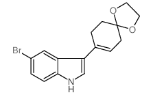 5-Bromo-3-(1,4-dioxaspiro[4.5]dec-7-en-8-yl)-1H-indole Structure