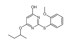 4-butan-2-yloxy-2-(2-methoxyphenyl)sulfanyl-1H-pyrimidin-6-one Structure
