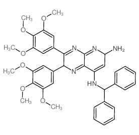 Pyrido[2,3-b]pyrazine-6,8-diamine,N8-(diphenylmethyl)-2,3-bis(3,4,5-trimethoxyphenyl)- picture