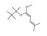 (Z)-1-(t-butyldimethylsilyloxy)-1-methoxy-4-methylpenta-1,3-diene结构式