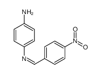 4-[(4-nitrophenyl)methylideneamino]aniline结构式