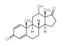 12-hydroxyandrosta-1,4-diene-3,17-dione Structure