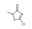 5-chloro-2-methyl-1,2,4-thiadiazol-3(2H)-one Structure