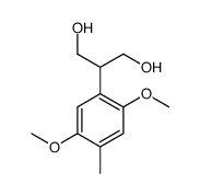 2-(2,5-dimethoxy-4-methylphenyl)propane-1,3-diol结构式