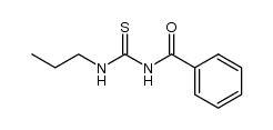 N-(n-propyl)-N'-benzoylthiourea Structure