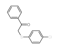 Ethanone,2-[(4-chlorophenyl)thio]-1-phenyl- structure